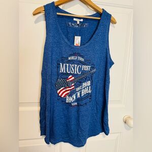 Maurices Navy Music Fest Tank Top